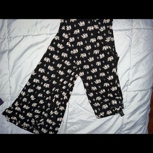 Elephant print pants